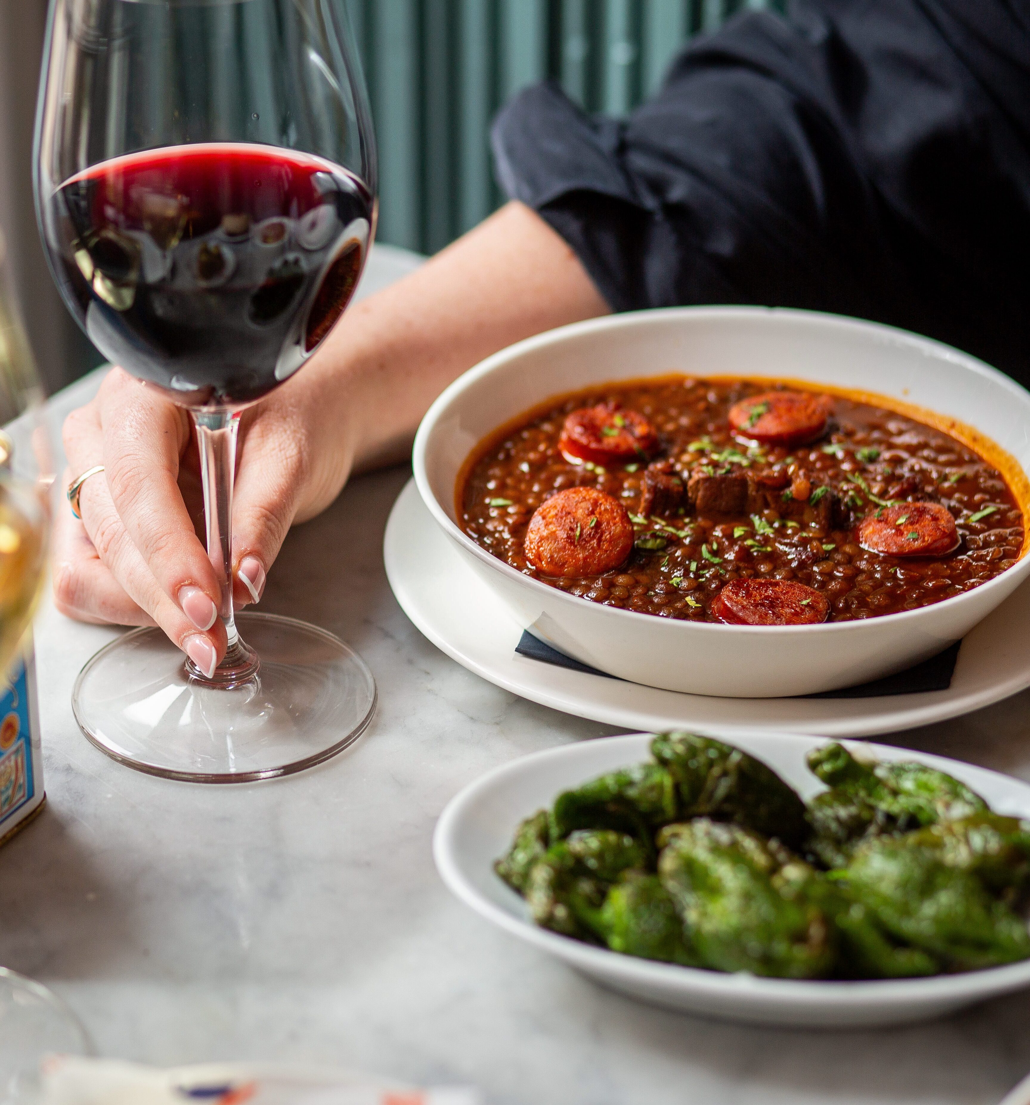 wine and autumnal dishes